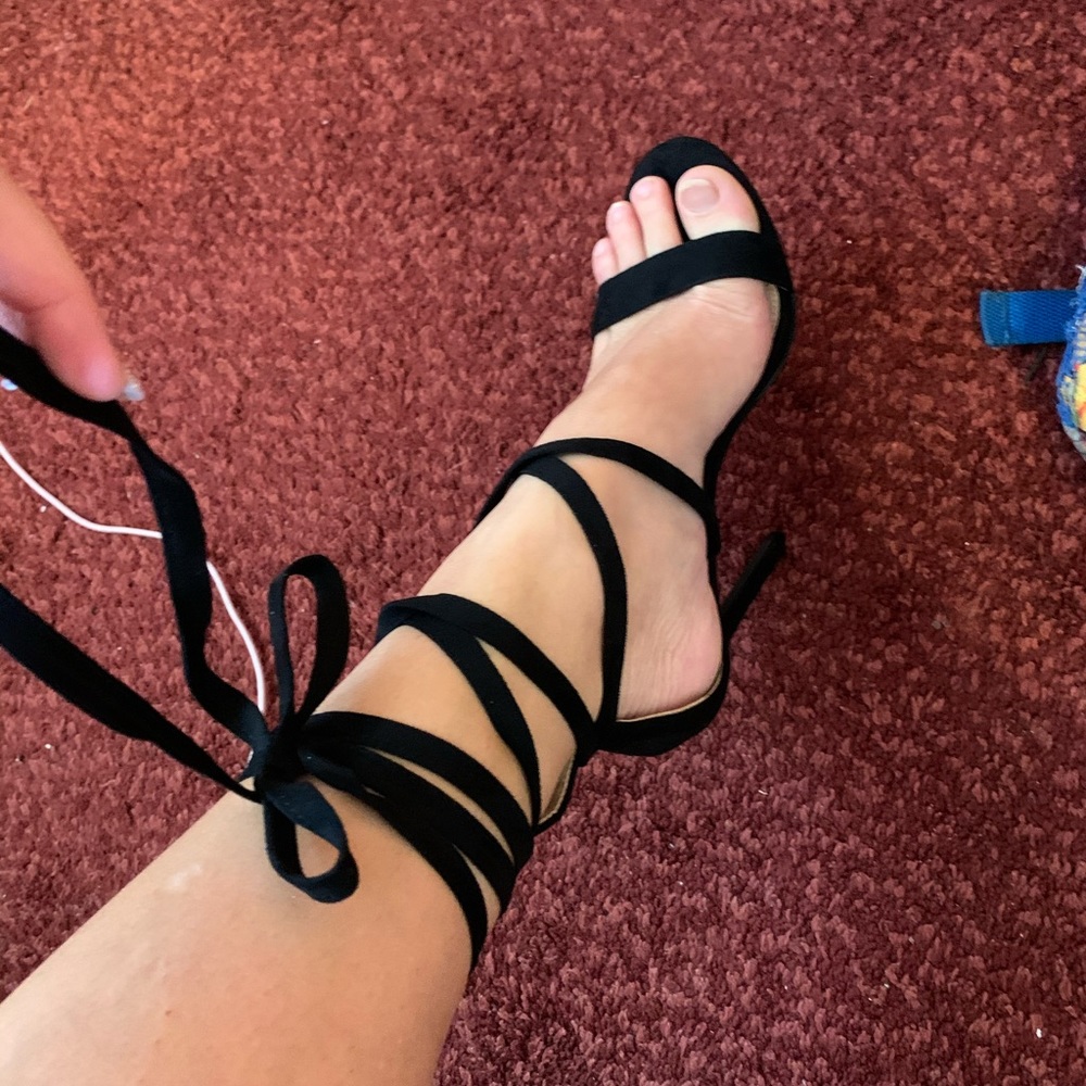 Lace up heels
